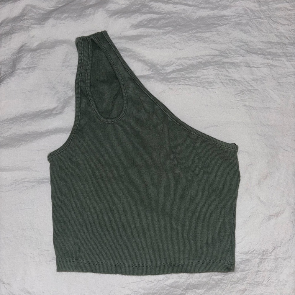 Zara one shoulder cutout crop Top